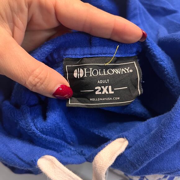 Holloway Blue SPF PAL Raiders Basketball Pullover Hoodie Size 2XL - Picture 3 of 6
